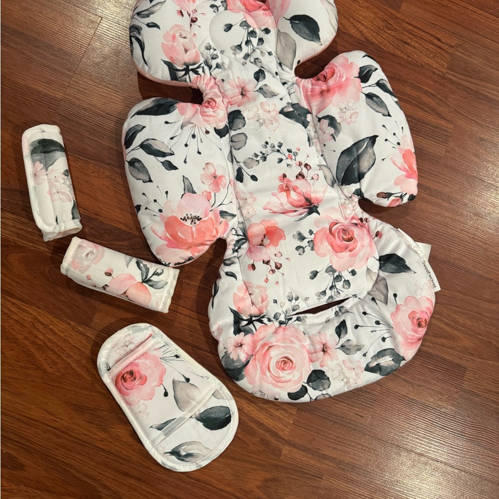 New Floral Baby Stroller Cushion Set